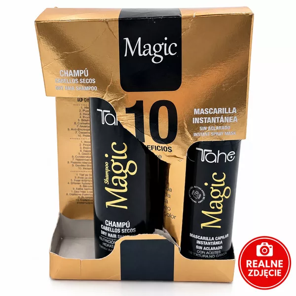 Tahe Magic Pack, zestaw do pielęgnacji domowej po zabiegu Botox Magic Bx, szampon + maska - uszkodzone opakowanie