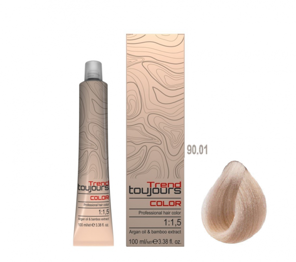 Trend Toujours Professional Color Care, farba do włosów, 90.01, 100ml