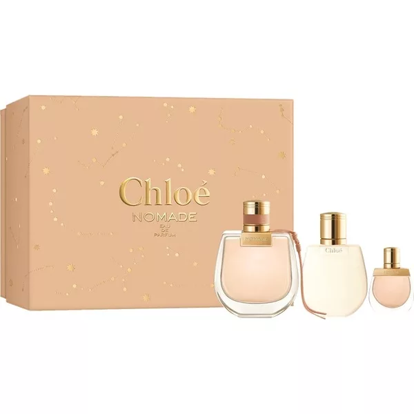 Chloe Nomade zestaw woda perfumowana spray 75ml + miniatura wody perfumowanej spray 5ml + balsam do ciała 100ml (W)