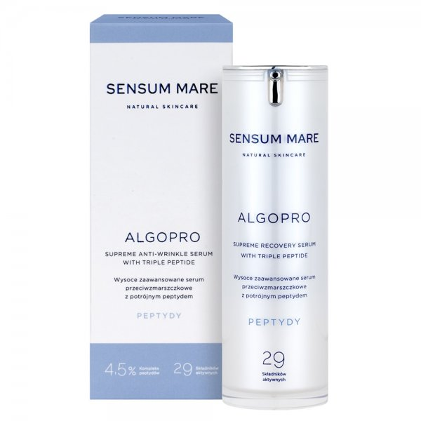 Sensum Mare Algopro wysoce zaawansowane serum przeciwzmarszczkowe z potrójnym peptydem 30ml