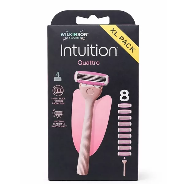 Wilkinson Intuition Quattro maszynka + wymienne ostrza 8szt