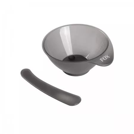 Fox Earth Colors, miseczka mini z mieszadełkiem, szara, 80ml, do farb