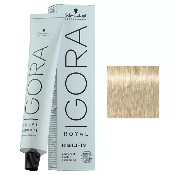 Schwarzkopf Igora Royal Highlifts, farba do włosów, 10-1 Highlifts, 60ml - brak opakowania, pognieciona tubka