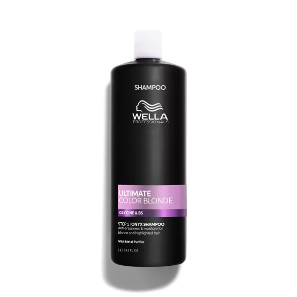 Wella Ultimate Blonde, fioletowy szampon do włosów blond i z pasemkami, 1000ml