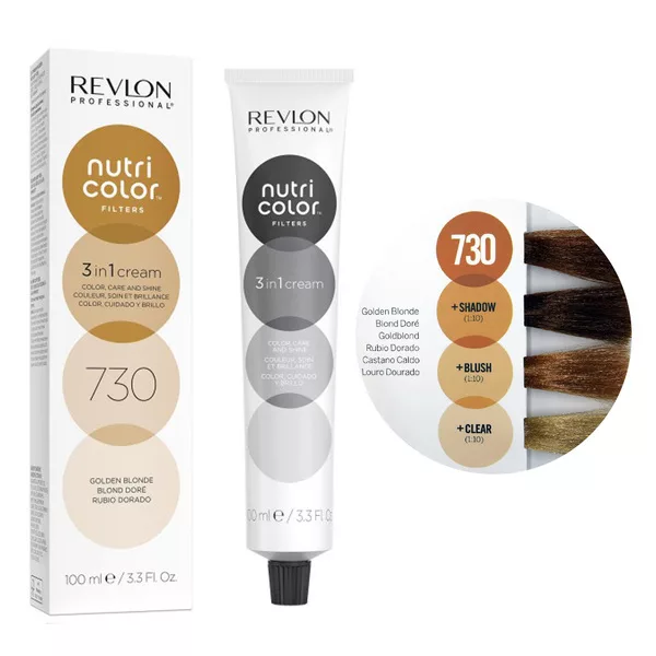 Revlon Nutri Color Filters, maska koloryzująca bez amoniaku, złoty blond, tuba 100ml