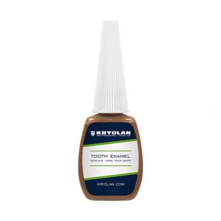 Kryolan Tooth Enamel, lakier do zębów, 12ml, Brown