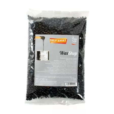 Peggy Sage, perełki wosku do depilacji na gorąco do każdego rodzaju skóry, czarne, 800g