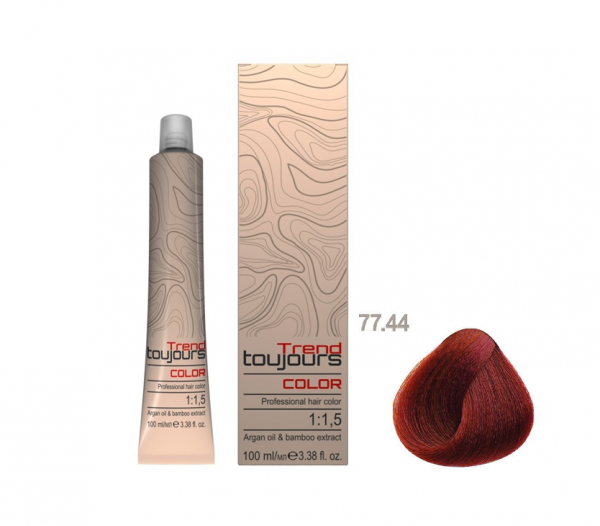 Trend Toujours Professional Color Care, farba do włosów, 77.44, 100ml