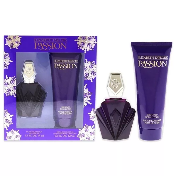 Elizabeth Taylor Passion zestaw woda toaletowa spray 74ml + balsam do ciała 200ml (W)