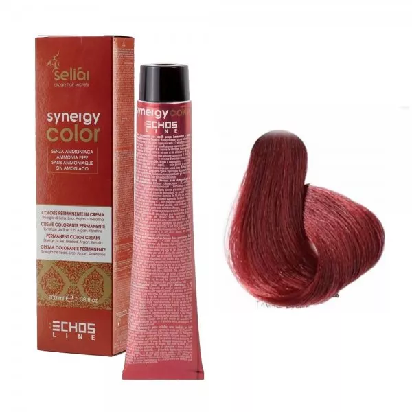 Echosline Seliar Synergy Color, farba do włosów bez amoniaku, 6.5 Dark Blonde Mahogany, 100ml