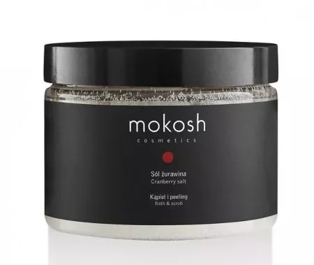 Mokosh, sól do kąpieli, żurawina, 600g