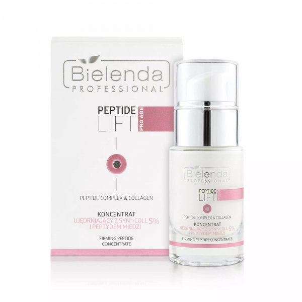 Bielenda Professional Peptide Lift, peptydowy koncentrat ujędrniająco-napinający z 5% Syn®-Coll, 15ml