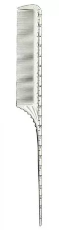 Y.S. Park, grzebień do włosów z linijką, model G11, biały