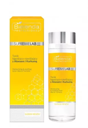 Bielenda Professional Supremelab, Barrier Renew, tonik łagodząco-nawilżający z aloesem i kurkumą, 200ml