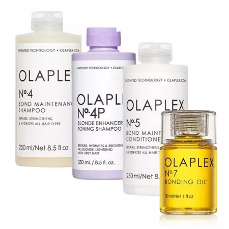 Olaplex, zestaw do pielęgnacji włosów blond No.4, No.4P, No.5, No.7