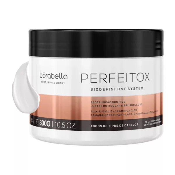 Borabella Perfeitox, odżywczy nanobotoks przeciw puszeniu włosów, 300g
