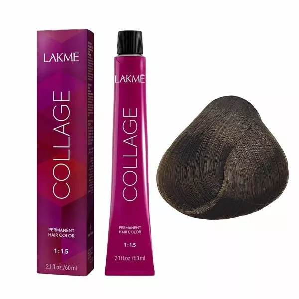 Lakme Collage, farba do włosów trwale koloryzująca, 5/13, 60ml