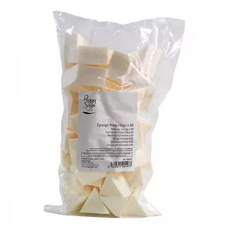 Peggy Sage, gąbki do makijażu, lateksowe, 3.2x3.5cm, 50szt., ref. 120197