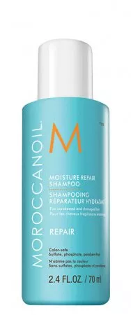 Moroccanoil Repair, nawilżająco-regenerujący szampon do włosów słabych i zniszczonych, 70ml