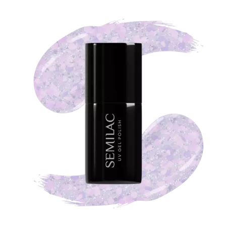 Semilac 492, lakier hybrydowy, Icy Lavender Bliss, 7ml
