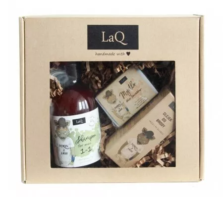 LaQ, Zestaw: Dzikus z lasu - szampon + mydło + olejek do brody