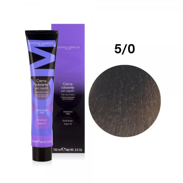 Diapason DCM No Amonia, farba bez amoniaku, 5/0 Jasny Kasztan, 100ml