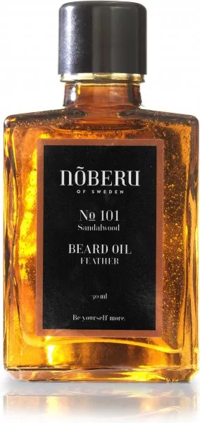 Noberu No.101 Beard Oil Feather, lekki olejek nawilżający do brody, Sandalwood, 30ml