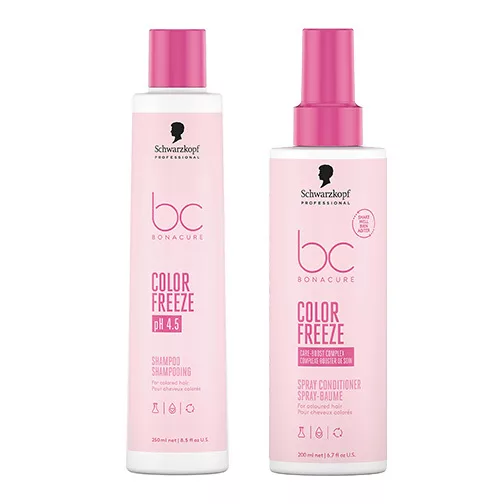 Schwarzkopf BC Color Freeze pH 4.5, zestaw do włosów farbowanych, szampon 250ml + odżywka w sprayu 200ml