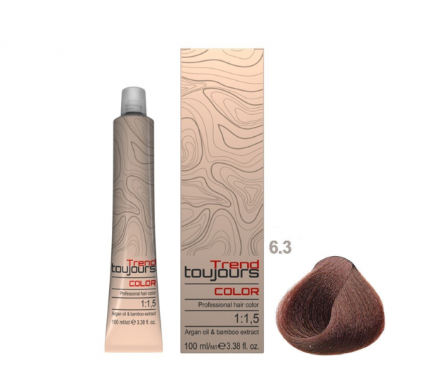 Trend Toujours Professional Color Care, farba do włosów, 6.3, 100ml
