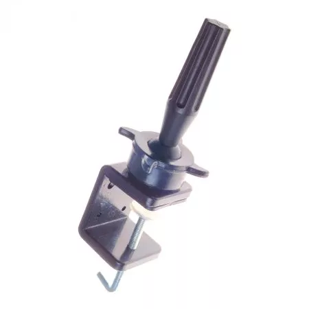 Efalock uchwyt do fryzjerskiej główki treningowej, mocowanie do blatu, wytrzymałe tworzywo