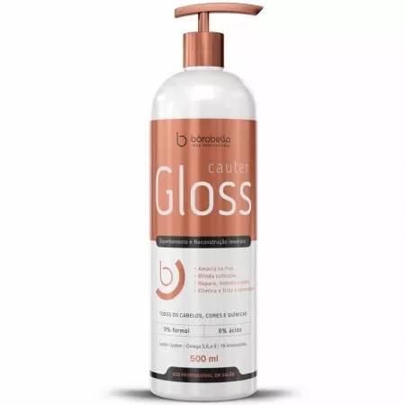 Borabella Cauter Gloss, film naprawczy do włosów, 500ml