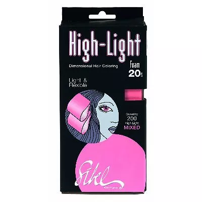 Sibel High-Light Foam Mixed, samoprzylepne papierki do pasemek 9,5cmx20cm, 200sztuk