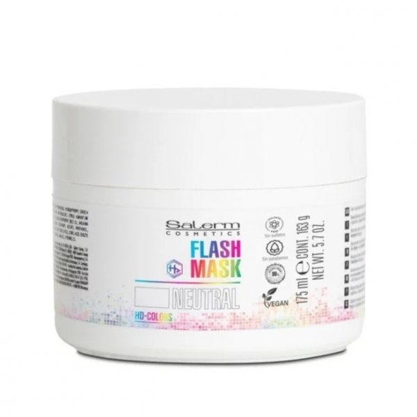 Salerm HD Flash Mask Colors Neutral, maska do włosów do mieszania z odcieniami HD Colors, 175ml