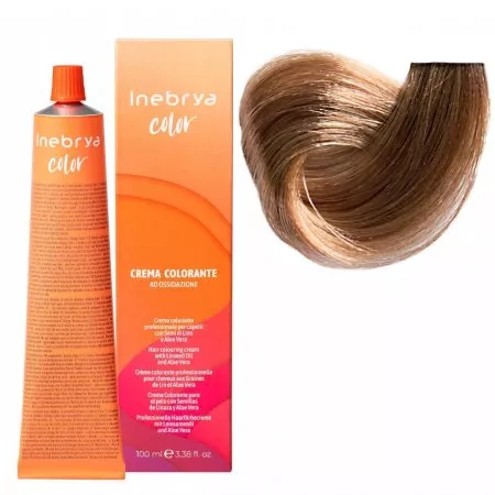 Inebrya Color, farba do włosów, koloryzacja trwała, 7/3, 100ml