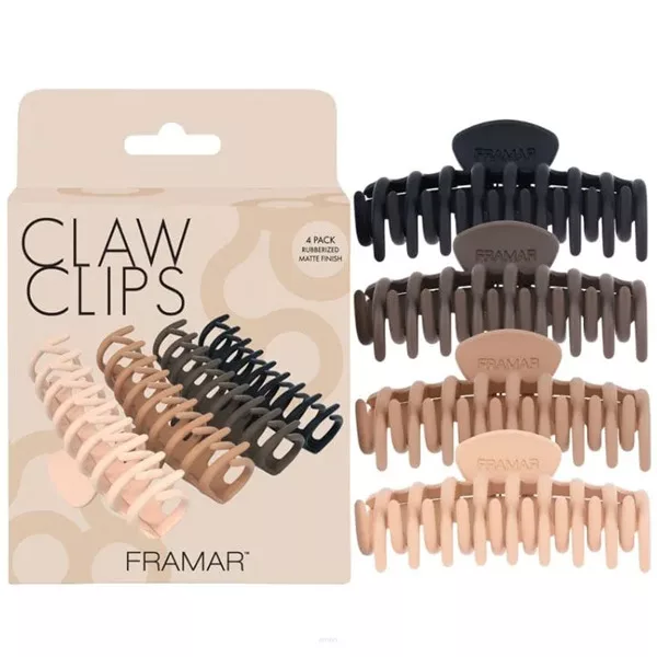 Framar Claw Clips, klipsy do włosów, neutralne