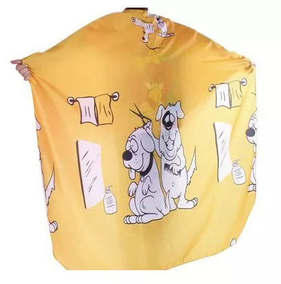 Fox Basic Line, peleryna fryzjerska dla dzieci, antystatyczna, żółta