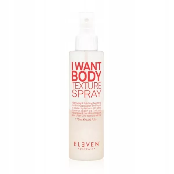 Eleven Australia I Want Body Texture Spray, puder w sprayu dodający objętości, 175ml