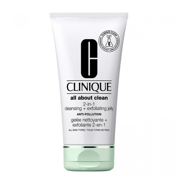 Clinique, All About Clean 2-in-1 Cleansing + Exfoliating Jelly głęboko oczyszczający żel do mycia twarzy 2w1 150ml