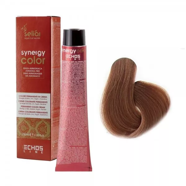 Echosline Seliar Synergy Color, farba do włosów bez amoniaku, 7.7 Blonde Brown, 100ml