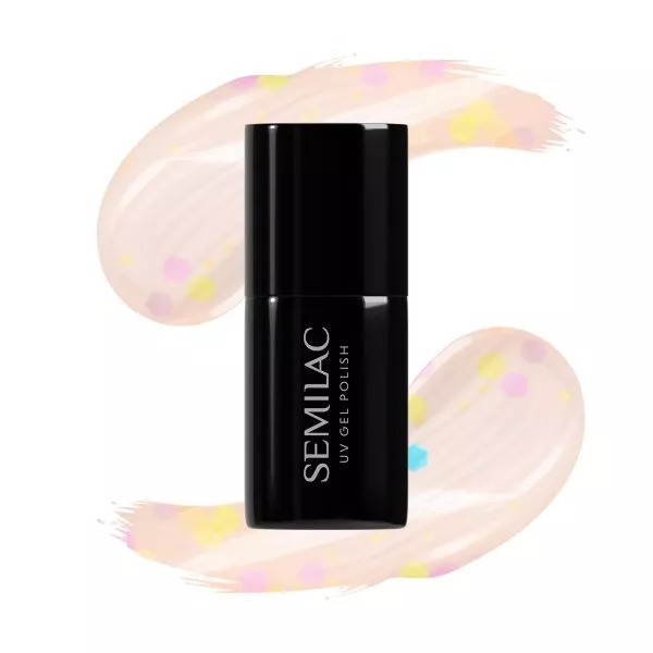 Semilac x Margaret, lakier hybrydowy, 930 Sunny Dots, 7ml