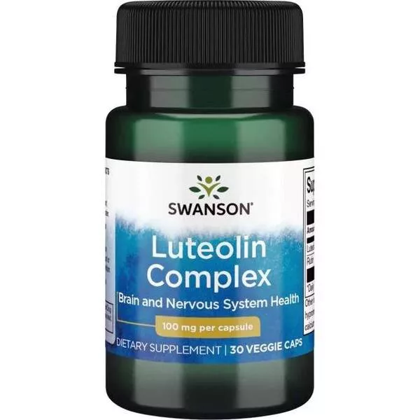 Swanson Luteolin Complex 100mg 30vkaps - data ważności (7.2026)