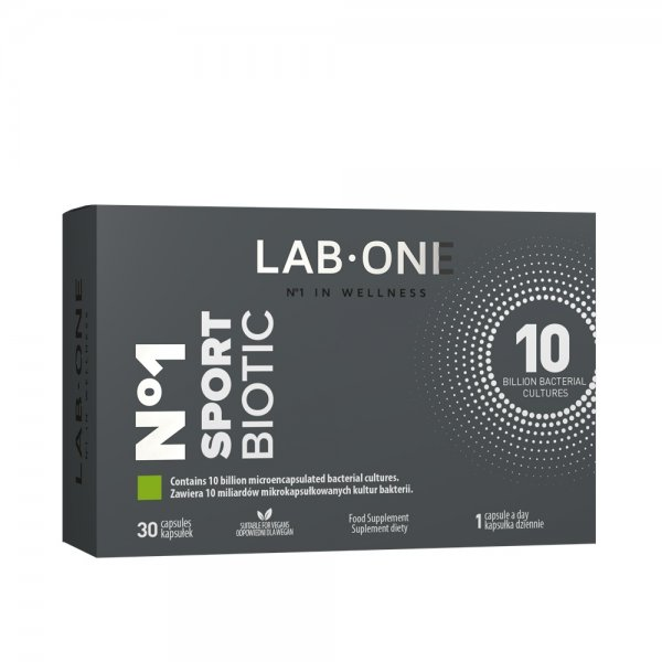 LAB ONE N°1 SportBiotic suplement diety wspierający regenerację 30 kapsułek