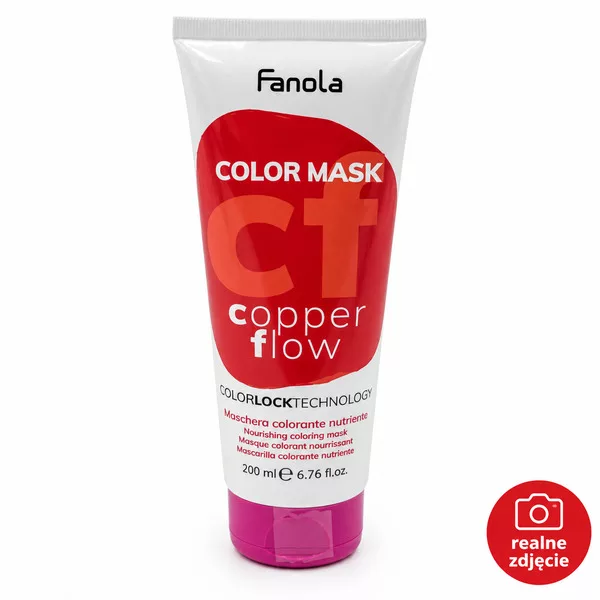 Fanola Color Mask, maska koloryzująca, 200ml, Copper Flow - połamane zamknięcie