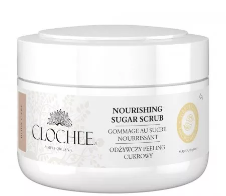Clochee, odżywczy peeling cukrowy o zapachu mango, 250ml