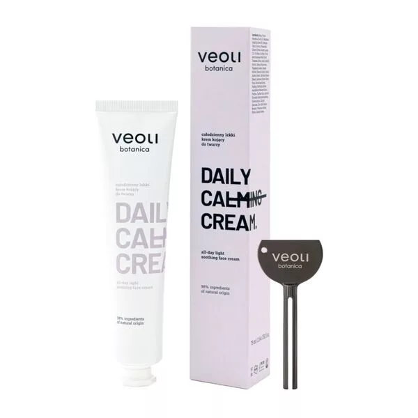 Veoli Botanica Daily Calming Cream, całodzienny lekki krem kolący do twarzy, 75ml