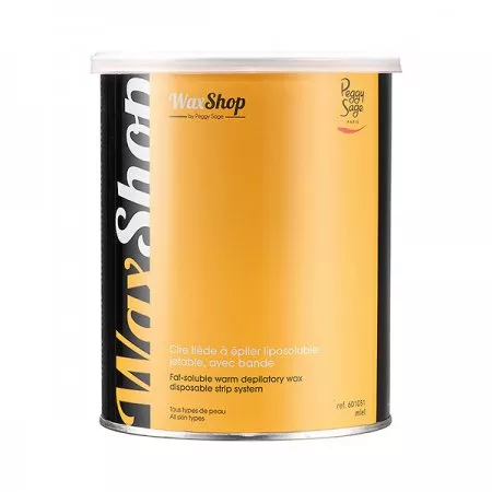 Peggy Sage, wosk do depilacji rozpuszczalny w letniej temperaturze do każdego typu skóry, miodowy, 800ml