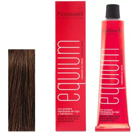 Kosswell Equium 7.33, Profesjonalna farba do włosów, Głęboki średni jasny blond, 60ml