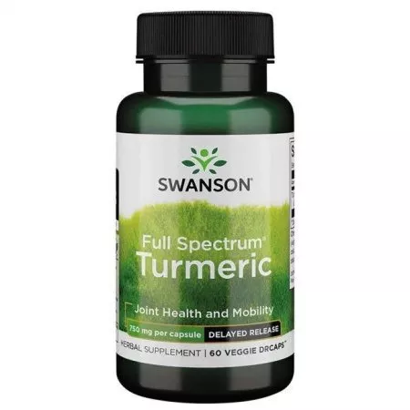 Swanson FS Turmeric - opóźnione wchłan. 750mg 60k