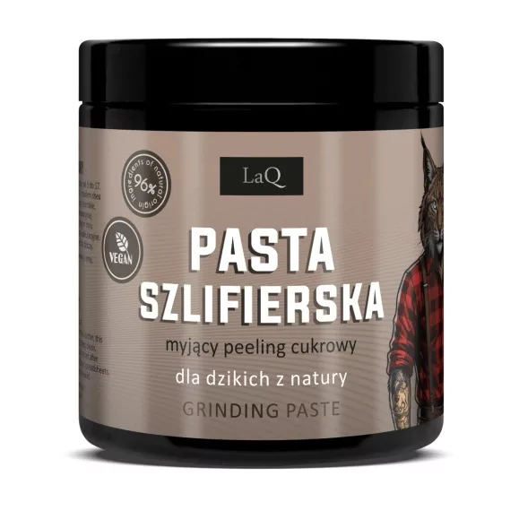 LaQ Ryszard z Bieszczad, pasta szlifierska, myjący peeling cukrowy do ciała, 220g