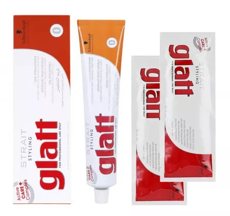 Schwarzkopf Strait Styling Glatt, zestaw do trwałego prostowania włosów, 0 - Włosy naturalnie kręcone, puszące się, 82ml + 2x40ml